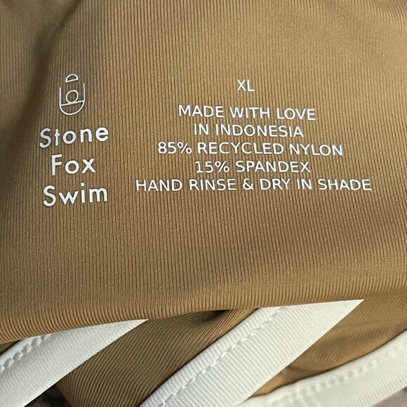 Stone Fox Swim Echo Bikini Bottom in Tannin Size XL NWT - Picture 7 of 9
